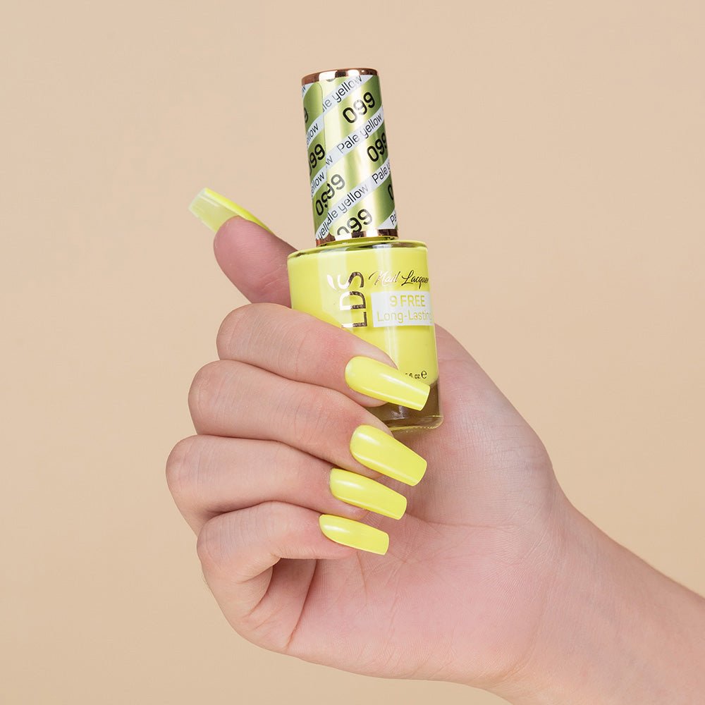 LDS Nail Lacquer - 099 Pale Yellow - DTK Nail Supply