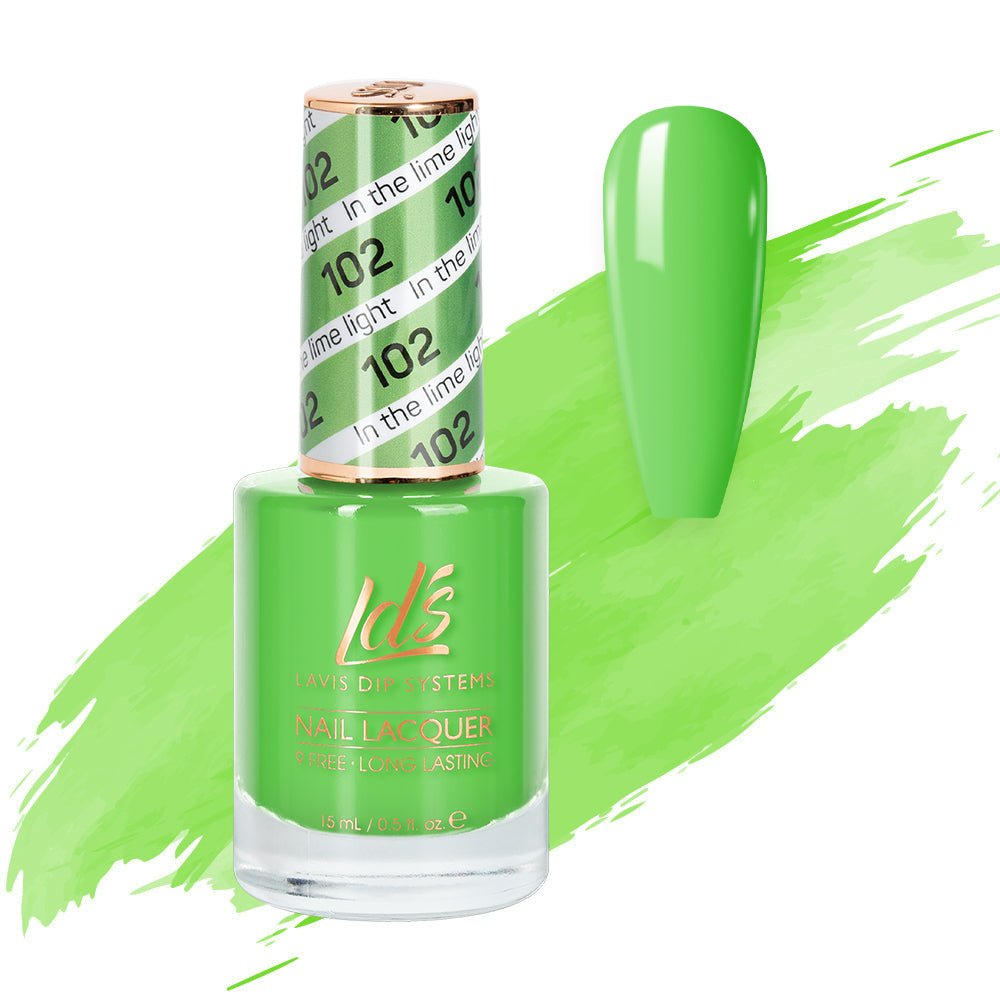 LDS Nail Lacquer - 102 In The Lime Light - DTK Nail Supply