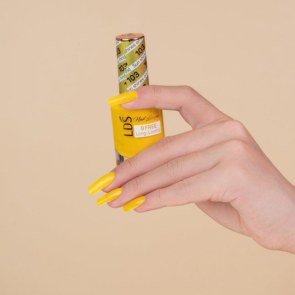 LDS Nail Lacquer - 103 Sun Shines On My Mind - DTK Nail Supply