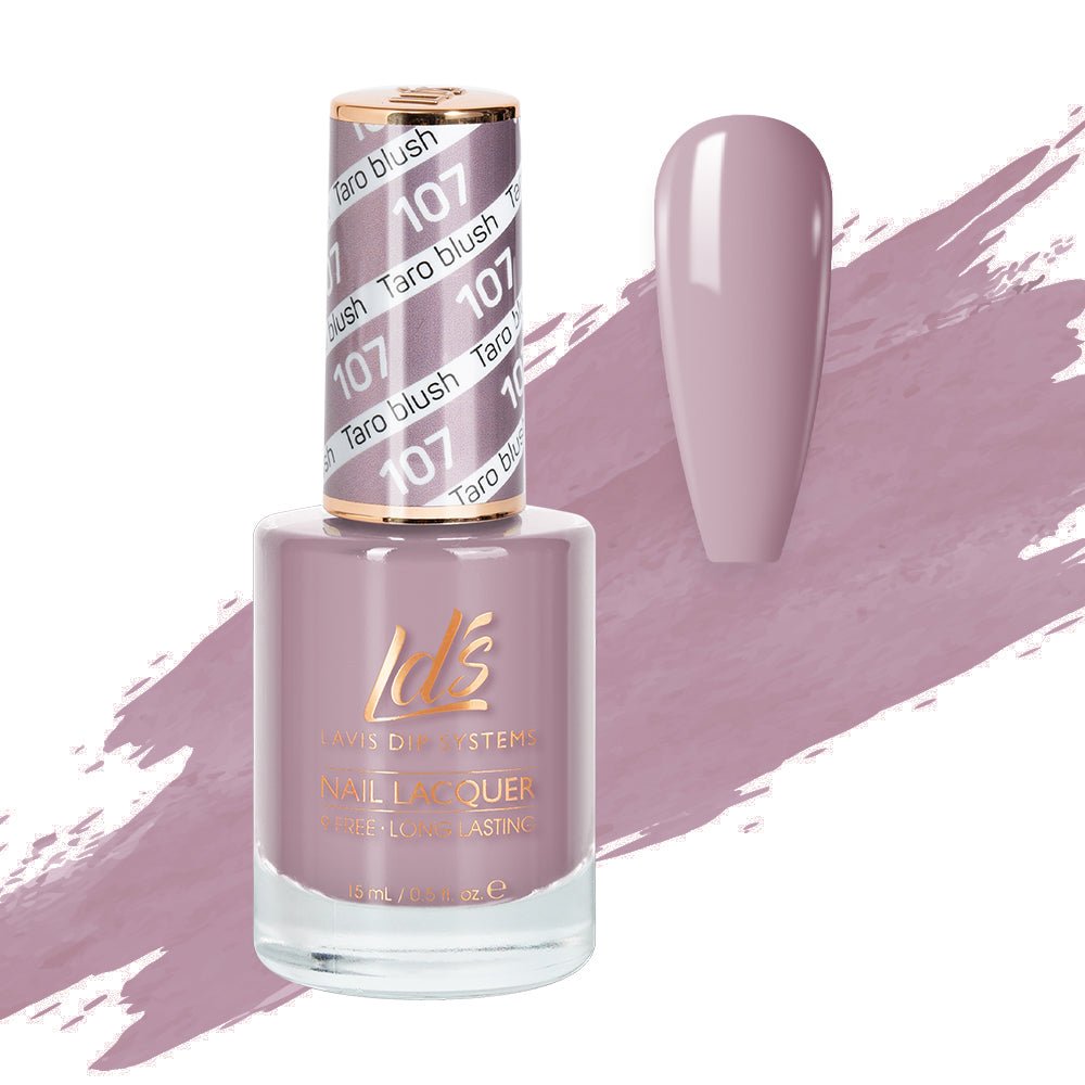 LDS Nail Lacquer - 107 Taro Blush - DTK Nail Supply