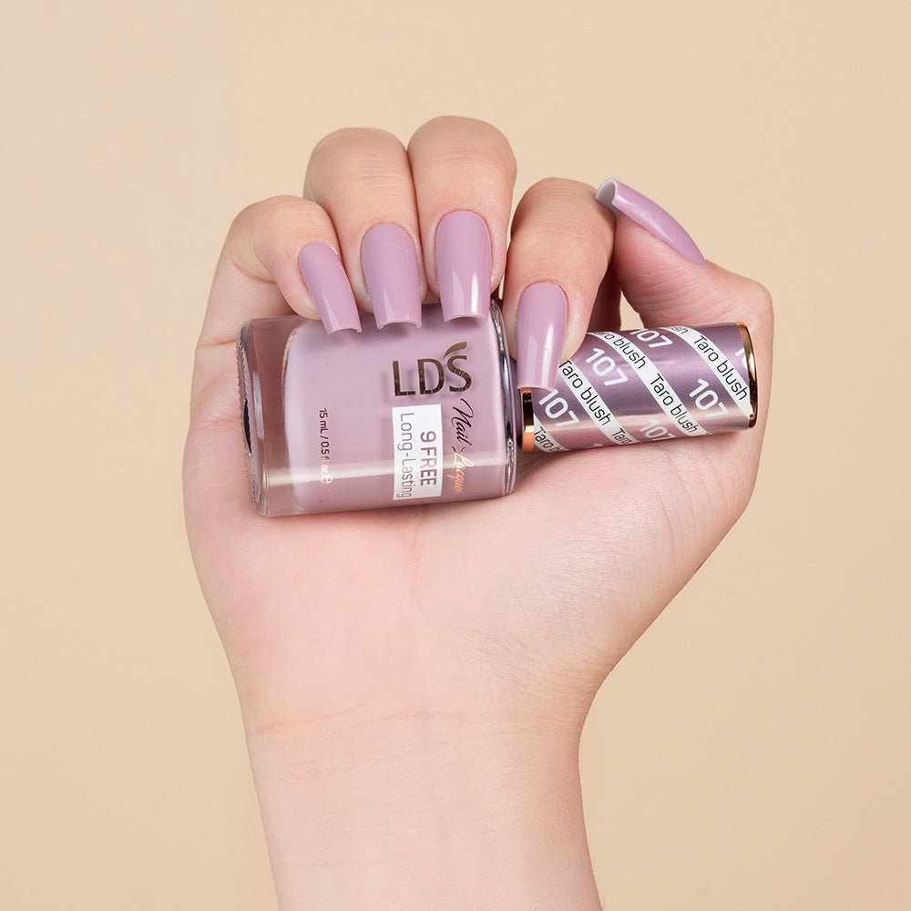 LDS Nail Lacquer - 107 Taro Blush - DTK Nail Supply