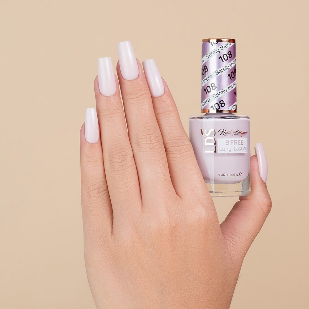 LDS Nail Lacquer - 108 Barely There - DTK Nail Supply