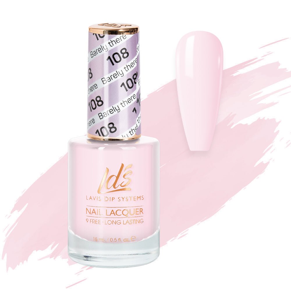 LDS Nail Lacquer - 108 Barely There - DTK Nail Supply