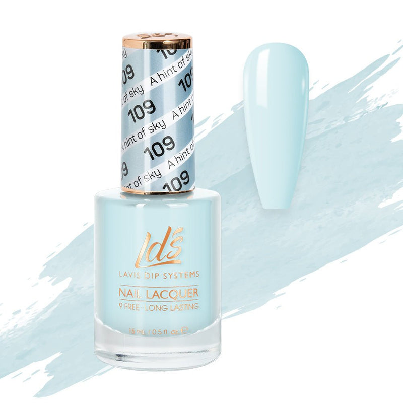 LDS Nail Lacquer - 109 A Hint Of Sky - DTK Nail Supply