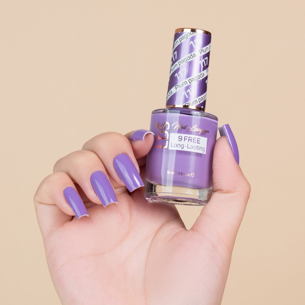 LDS Nail Lacquer - 117 Plum Pagoda - DTK Nail Supply