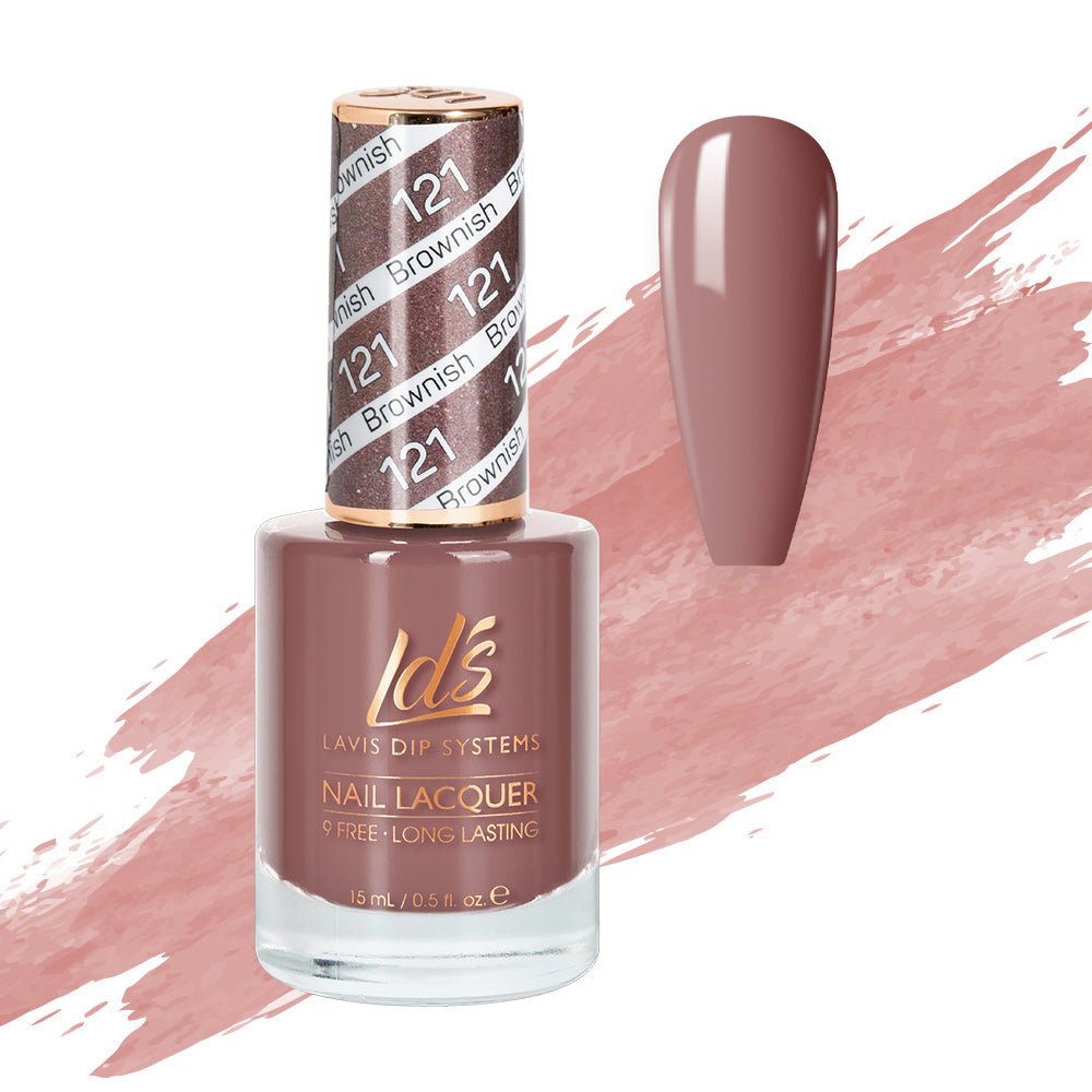 LDS Nail Lacquer - 121 Brownish - DTK Nail Supply