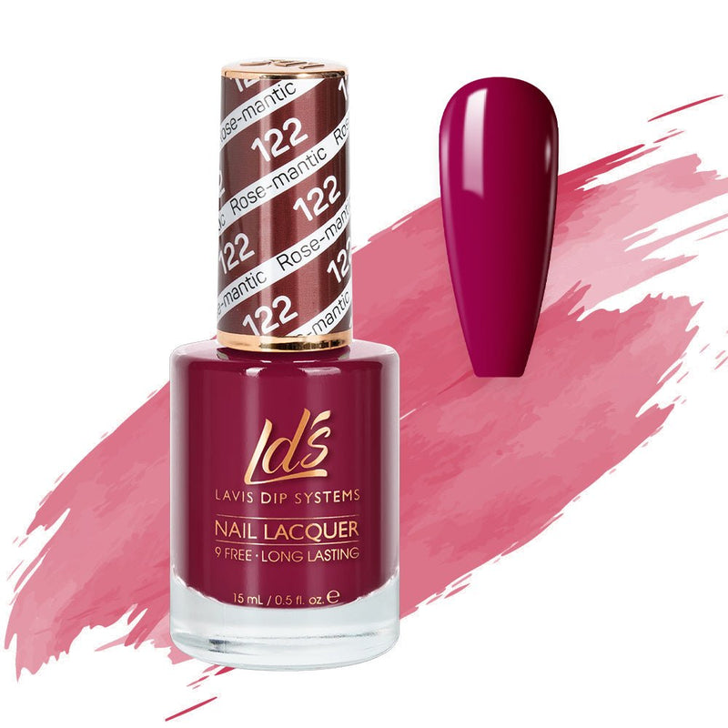 LDS Nail Lacquer - 122 Rose - Mantic - DTK Nail Supply