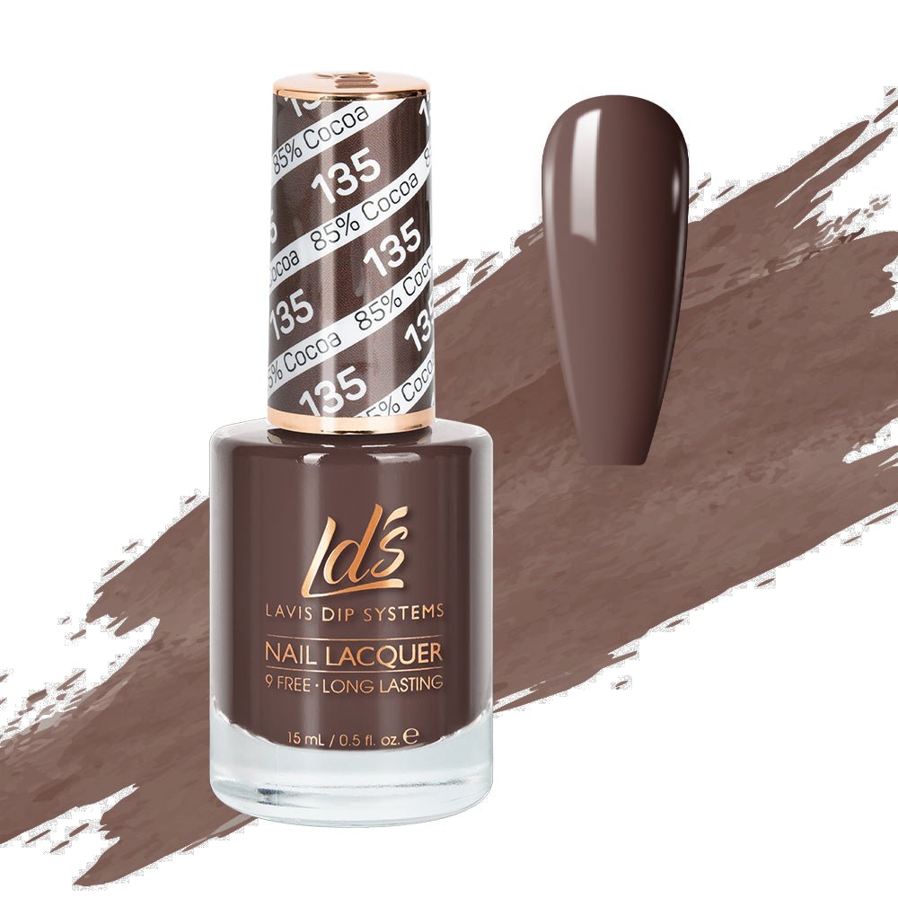 LDS Nail Lacquer - 135 85% Cocoa - DTK Nail Supply