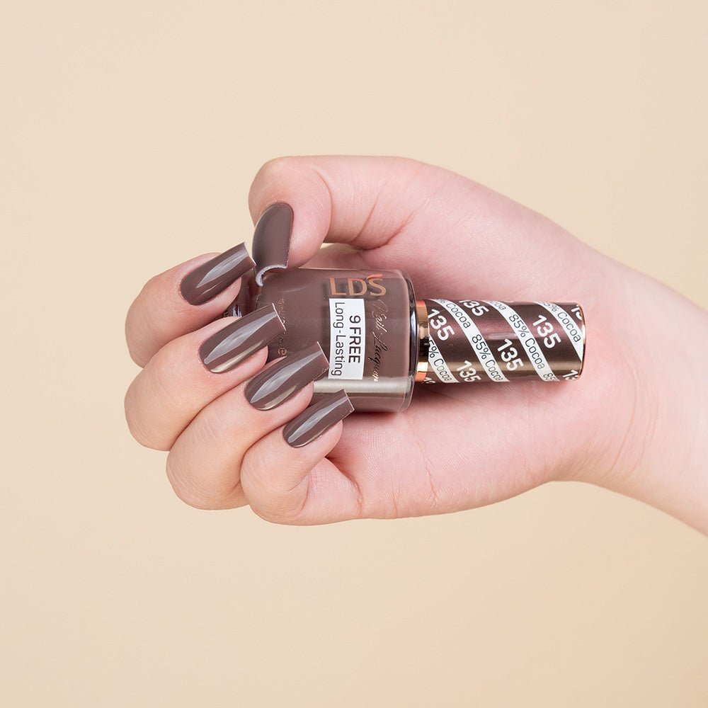 LDS Nail Lacquer - 135 85% Cocoa - DTK Nail Supply
