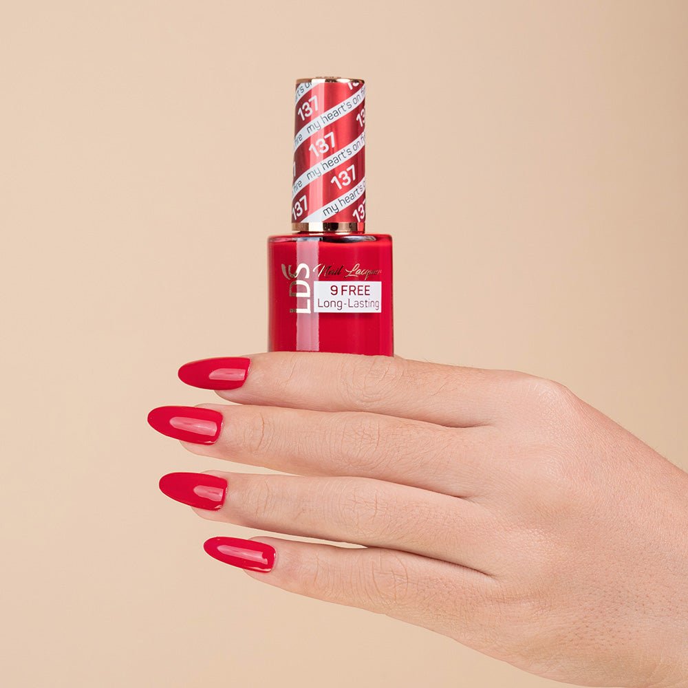 LDS Nail Lacquer - 137 My Heart's On Fire - DTK Nail Supply