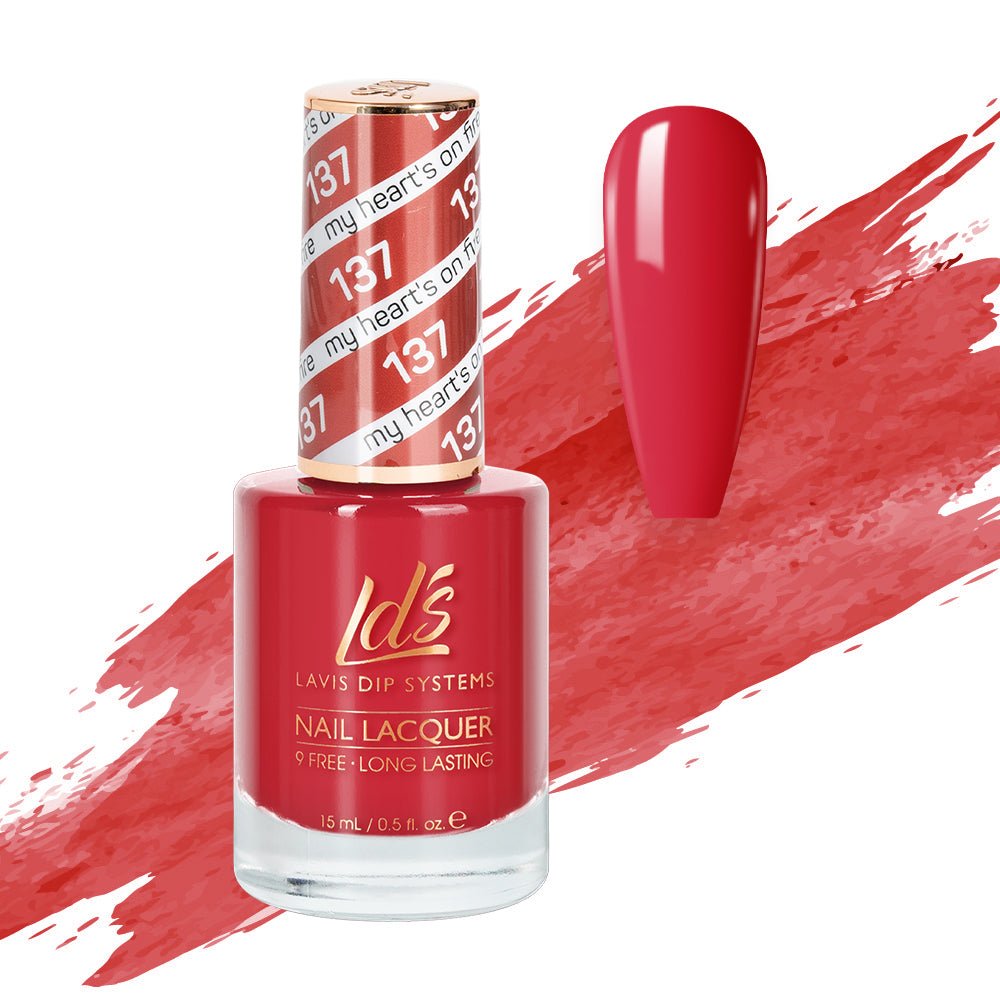LDS Nail Lacquer - 137 My Heart's On Fire - DTK Nail Supply