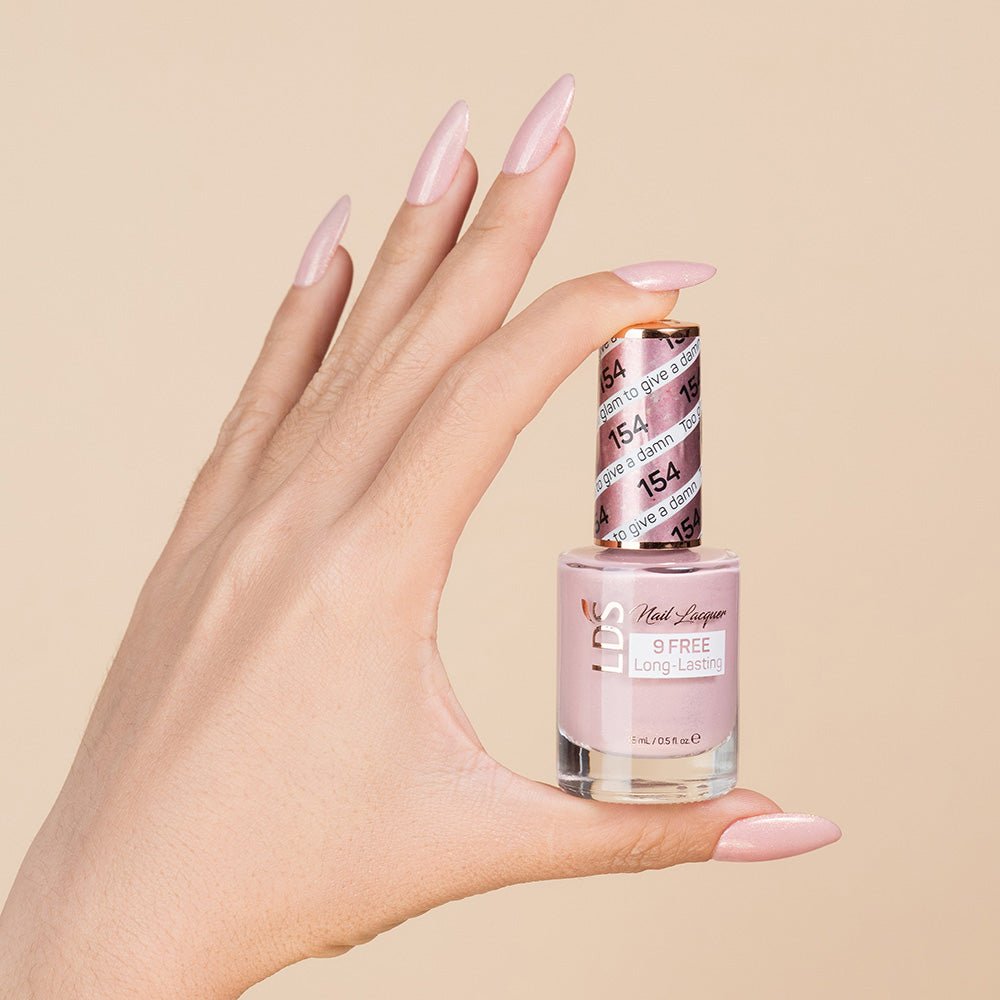 LDS Nail Lacquer - 154 Too Glam To Give A Damn - DTK Nail Supply