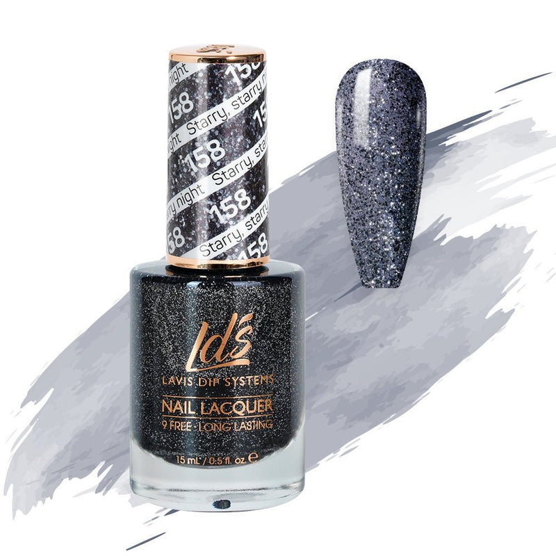 LDS Nail Lacquer - 158 Starry, Starry Night - DTK Nail Supply