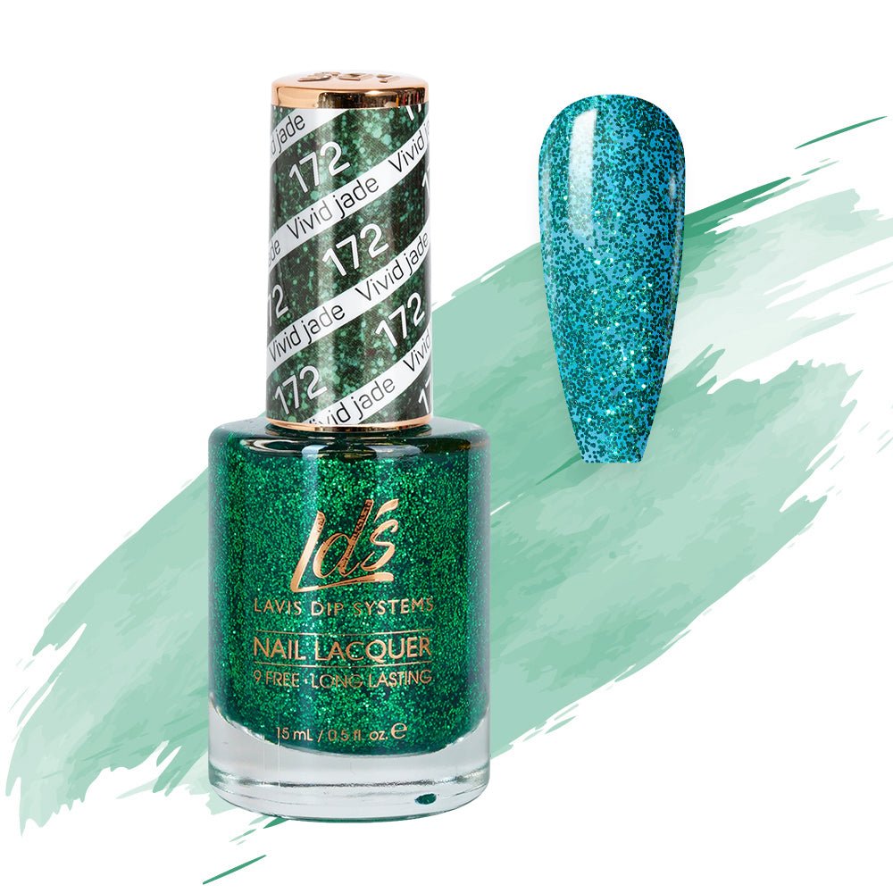 LDS Nail Lacquer - 172 Vivid Jade - DTK Nail Supply