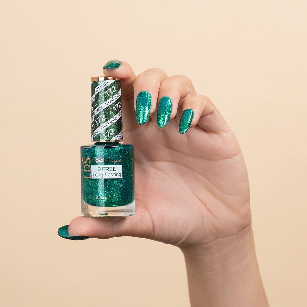 LDS Nail Lacquer - 172 Vivid Jade - DTK Nail Supply