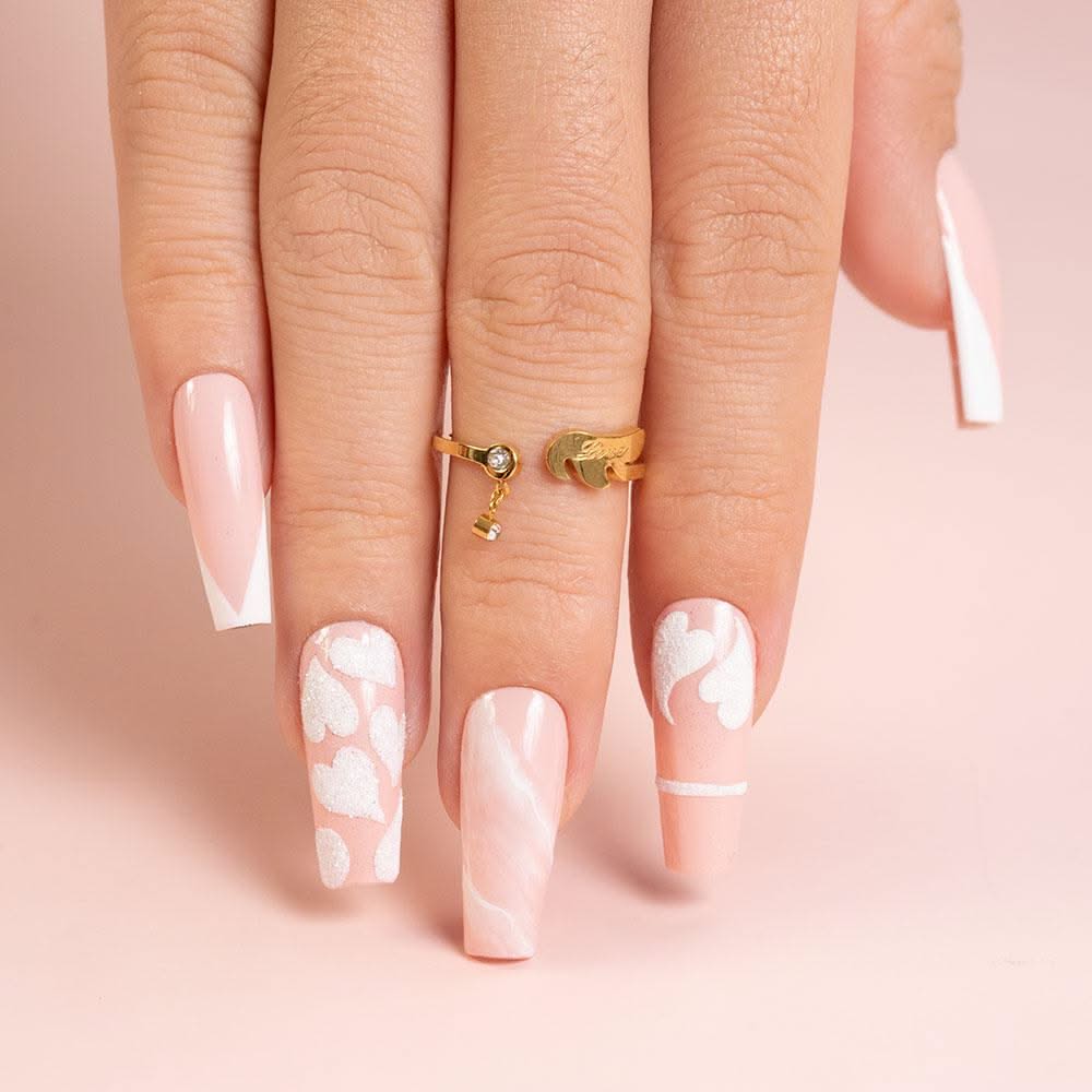 LDS Painting Gel Nail Art - 0.5oz White 03 - DTK Nail Supply