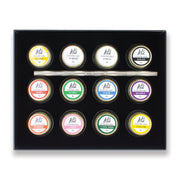 LDS Painting Gel Nail Art Set: 01 - 12 + 1 LAVIS Double Head Liner Nail Art Brush - DTK Nail Supply