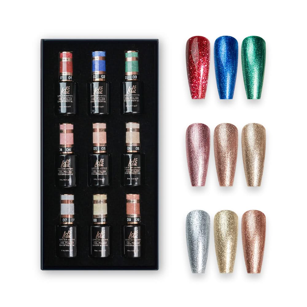 LDS Platinum Collection (9 colors): 01 - 09 - DTK Nail Supply