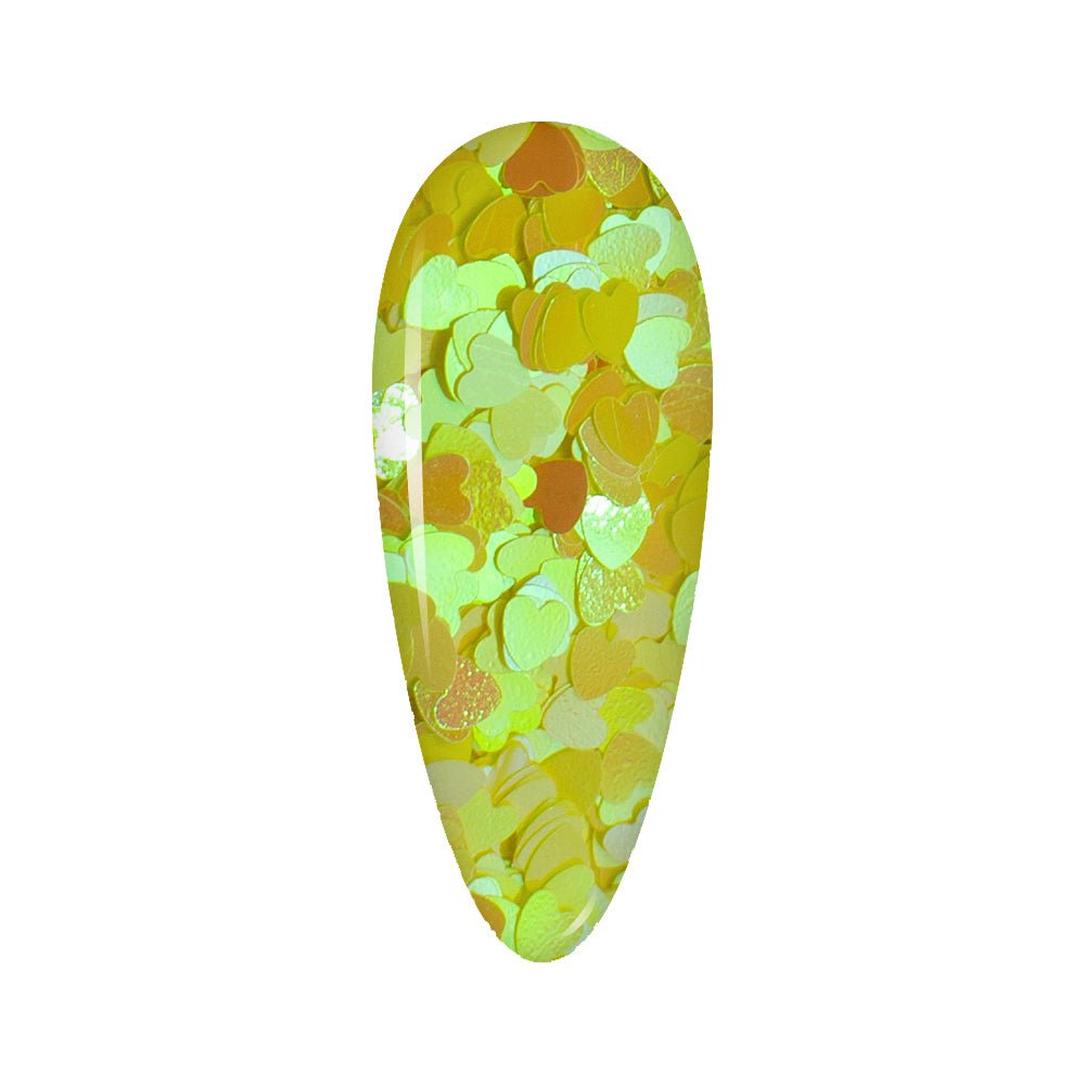 LDS Sweet Heart Glitter Nail Art - 0.5oz SH03 Sunset - DTK Nail Supply