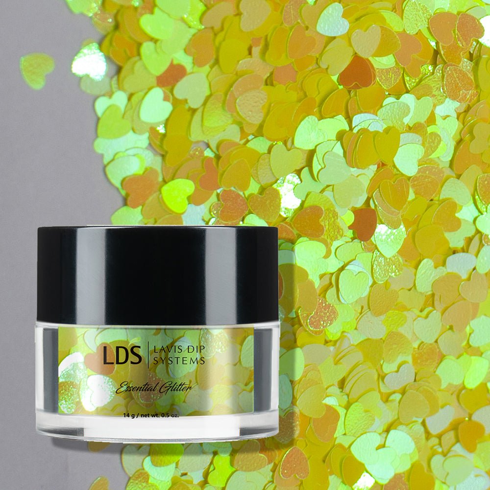 LDS Sweet Heart Glitter Nail Art - 0.5oz SH03 Sunset - DTK Nail Supply