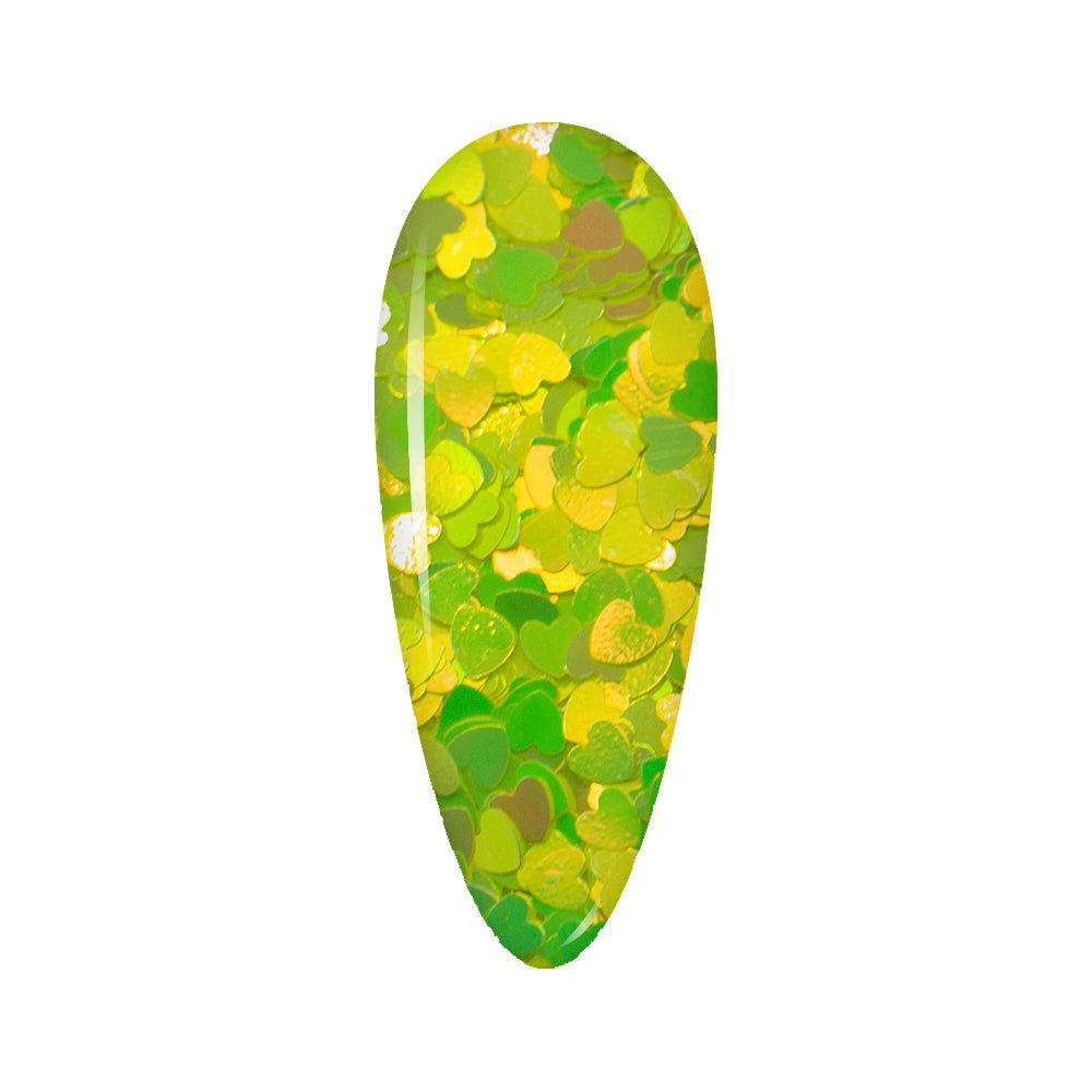 LDS Sweet Heart Glitter Nail Art - 0.5oz SH04 Sunshine - DTK Nail Supply