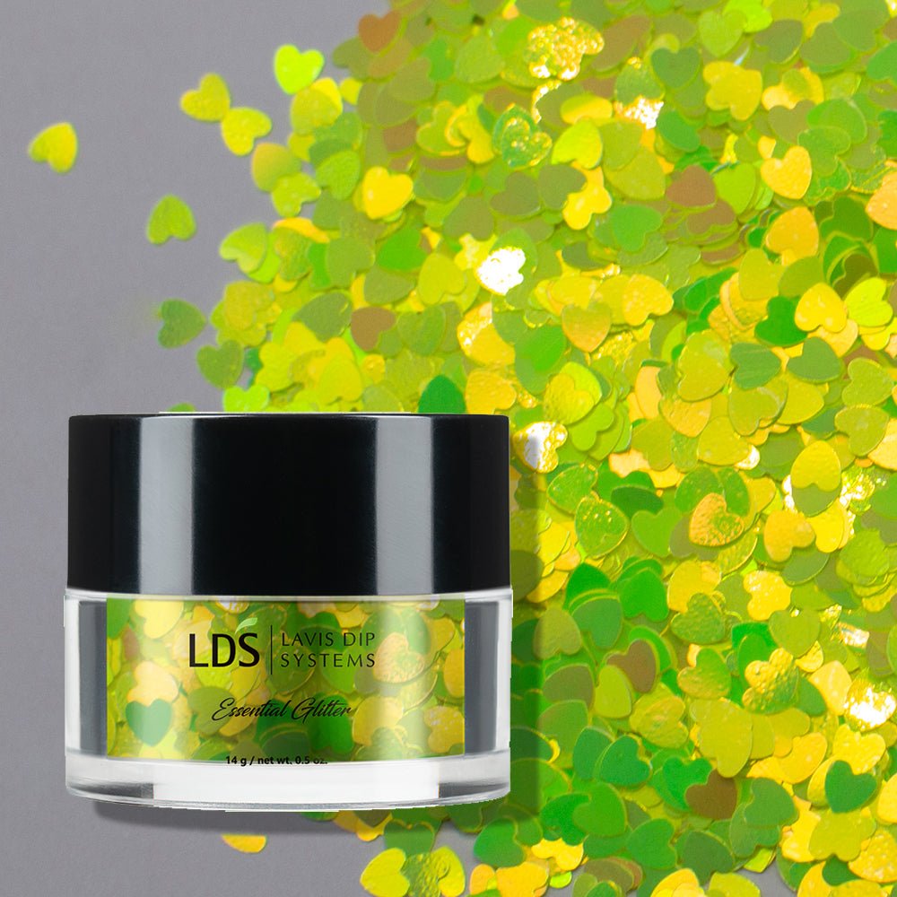 LDS Sweet Heart Glitter Nail Art - 0.5oz SH04 Sunshine - DTK Nail Supply