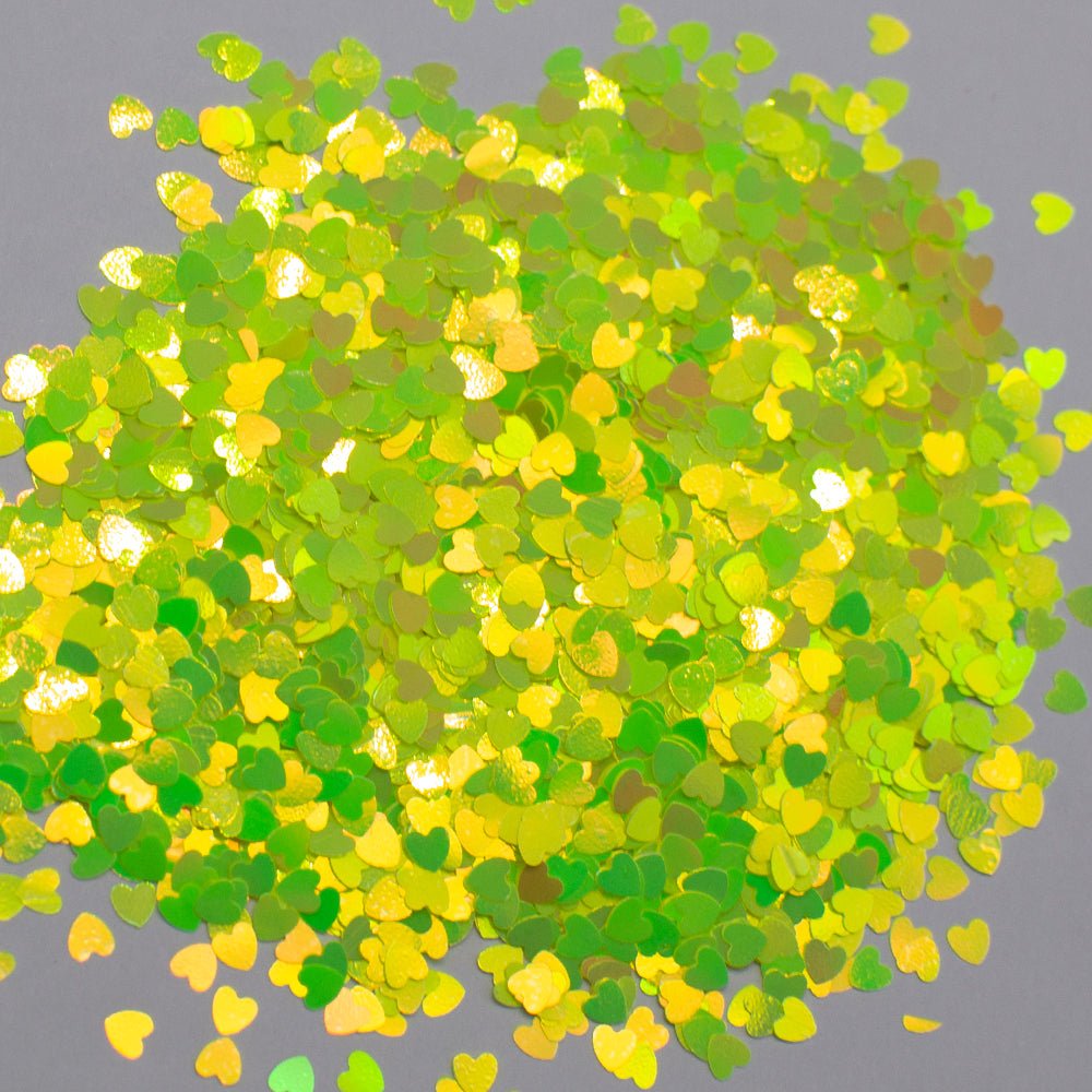 LDS Sweet Heart Glitter Nail Art - 0.5oz SH04 Sunshine - DTK Nail Supply