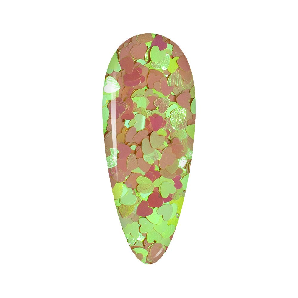 LDS Sweet Heart Glitter Nail Art - 0.5oz SH05 Romantic - DTK Nail Supply
