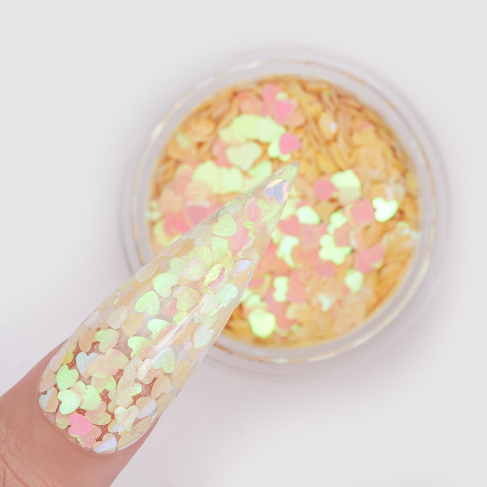 LDS Sweet Heart Glitter Nail Art - 0.5oz SH05 Romantic - DTK Nail Supply