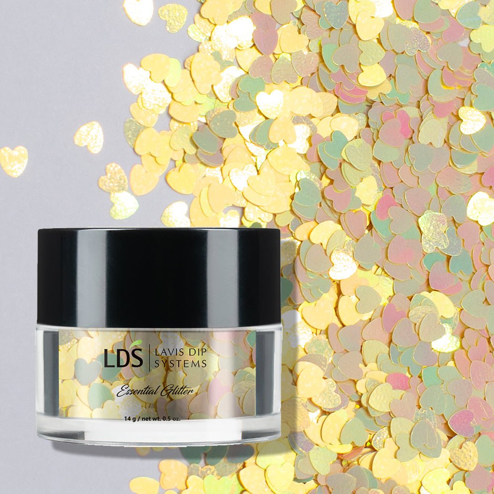 LDS Sweet Heart Glitter Nail Art - 0.5oz SH06 Love You Too - DTK Nail Supply