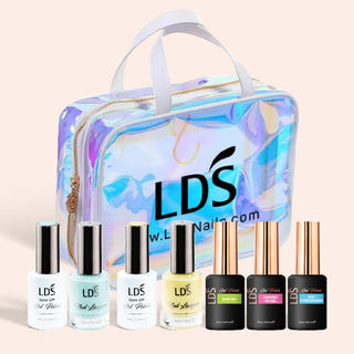  LDS Trial 2-In-1 Gel Bundle 1: 003 & 014, Base, Top, Strengthener by LDS sold by DTK Nail Supply