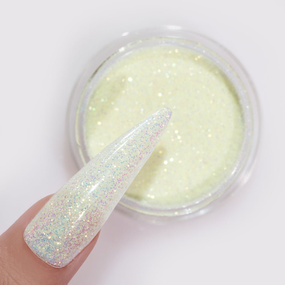 LDS UV Glitter Nail Art - 0.5oz Lemon Drop UV03 - DTK Nail Supply