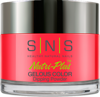  SNS Dipping Powder Nail - LG18 - Shy Triplefin - Red, Neon Colors by SNS sold by DTK Nail Supply