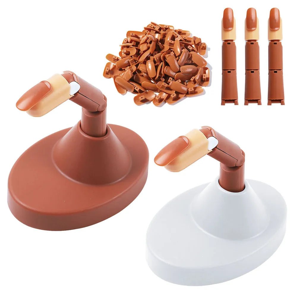 Mechanical False Finger - With Base - DTK Nail Supply