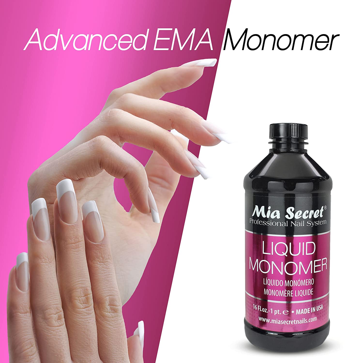 Mia Secret Liquid Monomer - 16oz - DTK Nail Supply