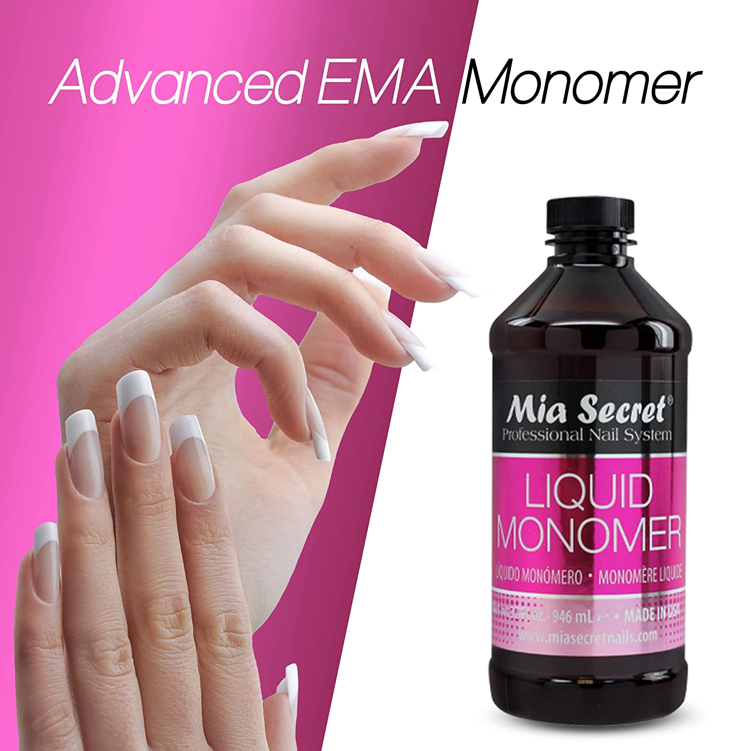 Mia Secret Liquid Monomer - 32oz - DTK Nail Supply