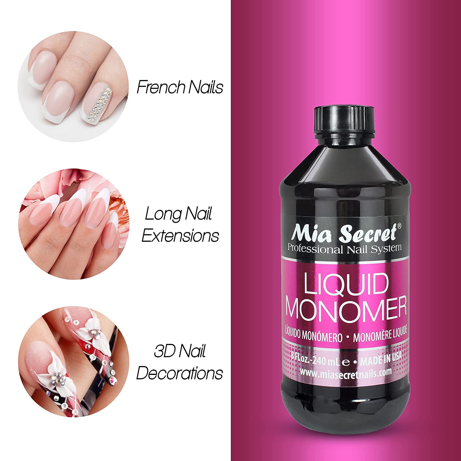 Mia Secret Liquid Monomer - DTK Nail Supply