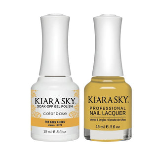  Kiara Sky Gel Nail Polish Duo - 592 Yellow Colors - The Bees Knees by Kiara Sky sold by DTK Nail Supply