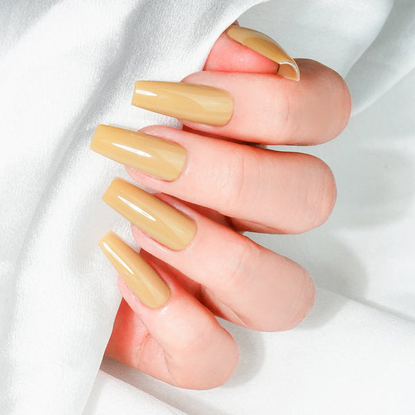 Lavis Gel Nail Polish Duo - 255 Yellow Colors - Ecru by LAVIS NAILS sold by DTK Nail Supply