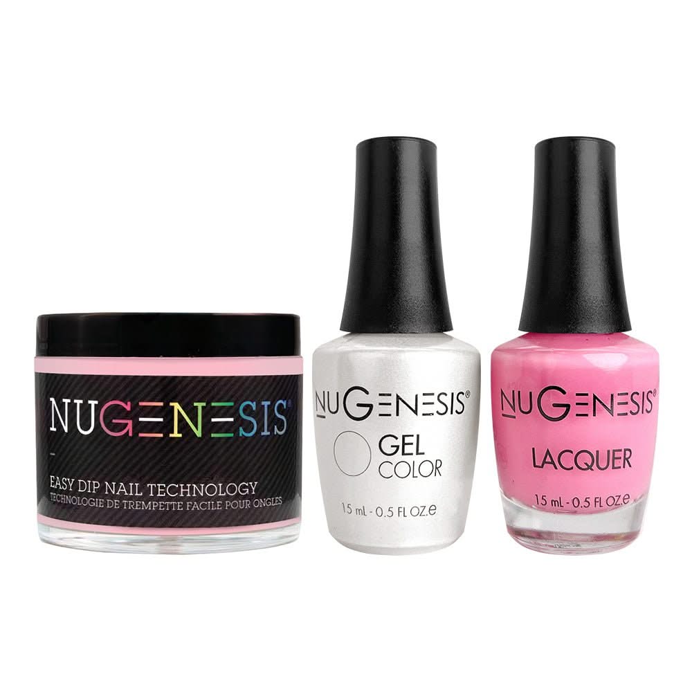 NU 3 in 1 - 014 Gumball Pink - Dip, Gel & Lacquer Matching - DTK Nail Supply