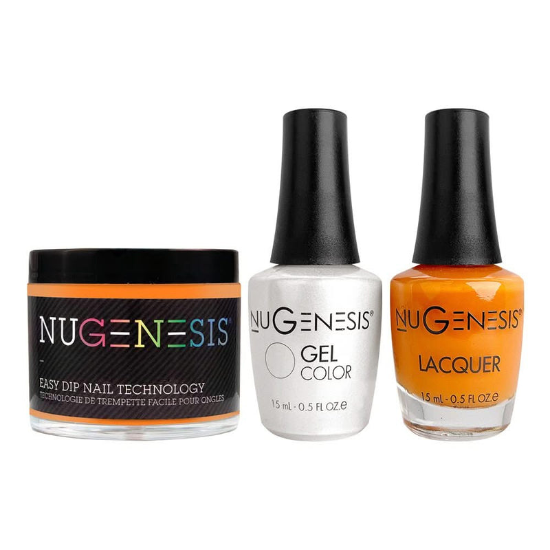 NU 3 in 1 - 029 Orange Crush - Dip, Gel & Lacquer Matching - DTK Nail Supply