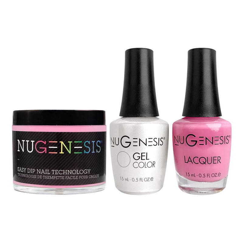 NU 3 in 1 - 037 Atomic Pink - Dip, Gel & Lacquer Matching - DTK Nail Supply