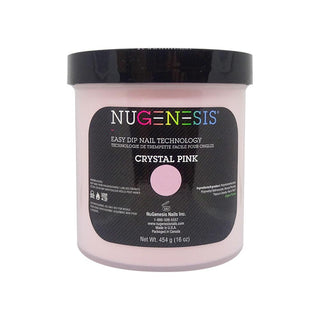  NuGenesis Crystal Pink - Pink & White 16 oz by NuGenesis sold by DTK Nail Supply