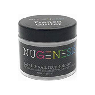  NuGenesis French Glitter - Pink & White 1.5 oz by NuGenesis sold by DTK Nail Supply