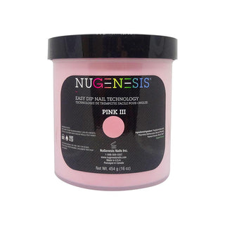  NuGenesis Pink III - Pink & White 16 oz by NuGenesis sold by DTK Nail Supply