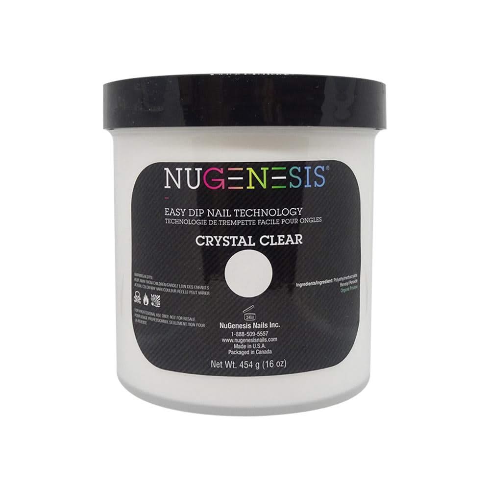NuGenesis Crystal Clear - Pink & White 16 oz - DTK Nail Supply