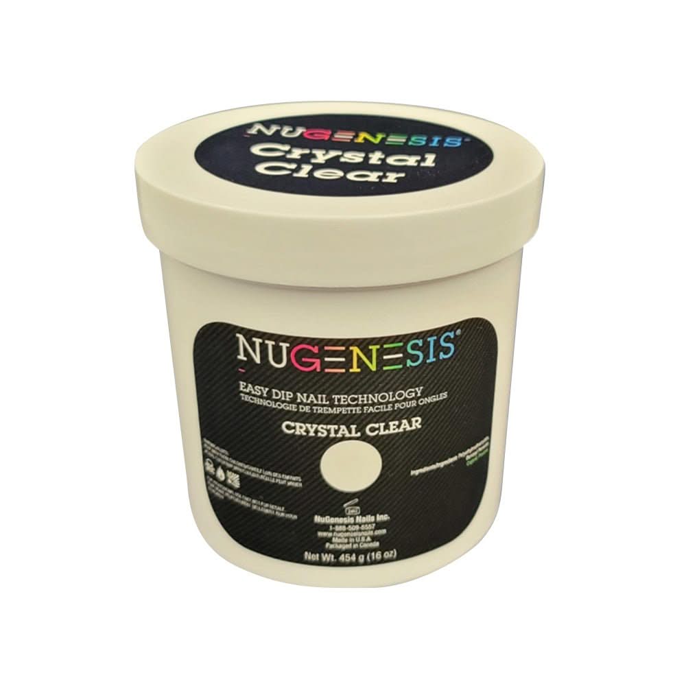 NuGenesis Crystal Clear - Pink & White 16 oz - DTK Nail Supply