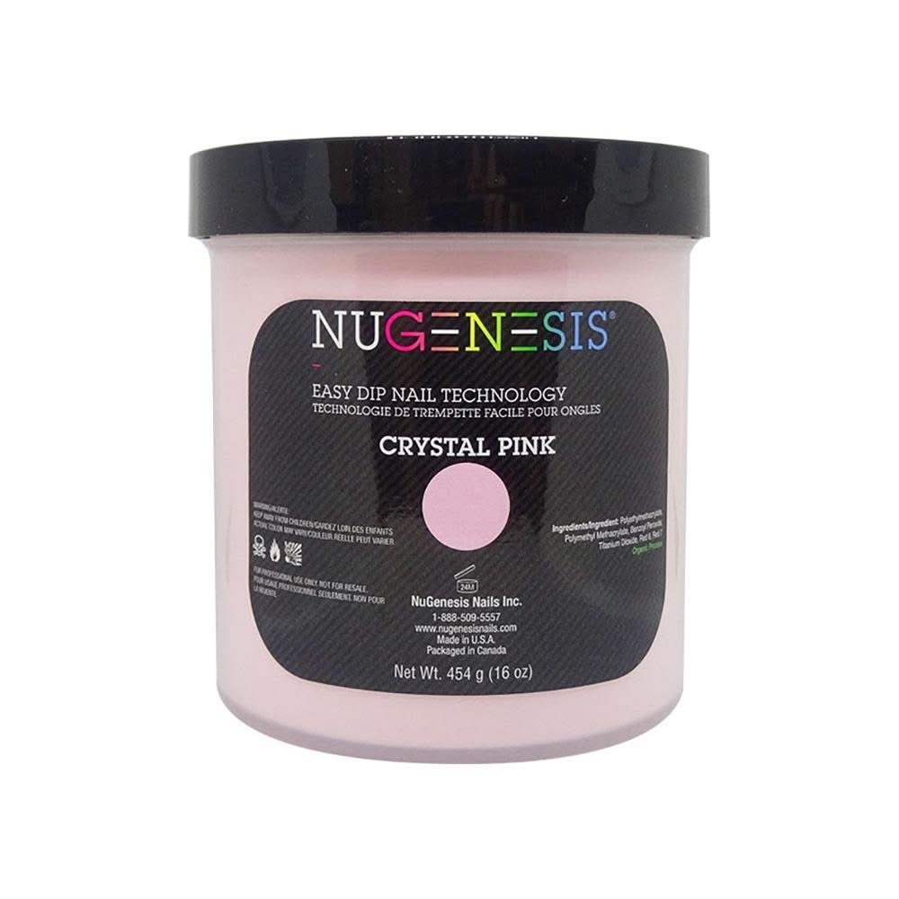 NuGenesis Crystal Pink - Pink & White 16 oz - DTK Nail Supply