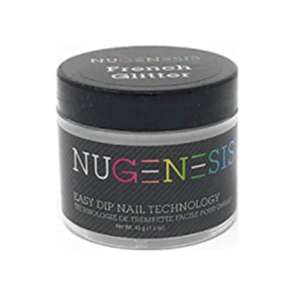 NuGenesis French Glitter - Pink & White 1.5 oz - DTK Nail Supply
