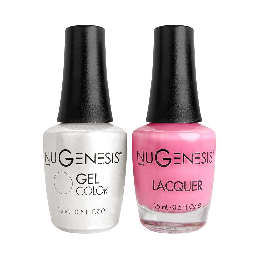 Nugenesis Gel Nail Polish Duo - 014 Gumball Pink - DTK Nail Supply